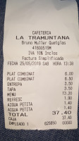Tramuntana menu
