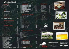 Penzion Žilina menu