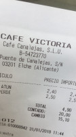 Cafe Victoria menu