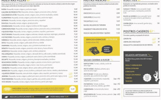 Pizzeria Rebato menu