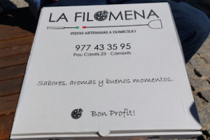 La Filomena Pizzas Artesanas menu