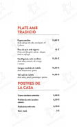 Granja Sant Francesc menu