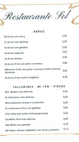 Chino Sol Los Jueves Pintxo Pote menu