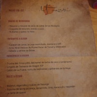 La Terrazeta, Casa Chuan menu