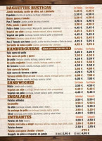 La Pizzeria De Aznalcázar menu