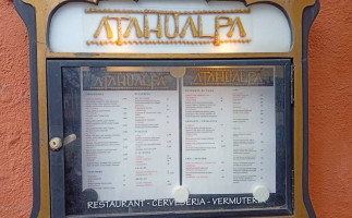 Atahualpa menu