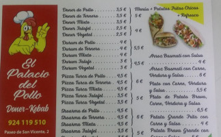 Mariano Kebab Amigo menu