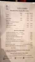 Restaurante El Faro De Cádiz (barra De Tapeo) menu