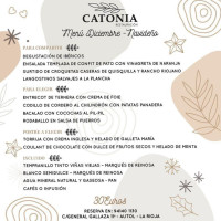 Catonia Restauración (salon Verona) menu
