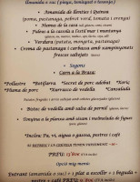 Bar Restaurant Pirineus menu