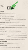 Vinyes De Lilith menu