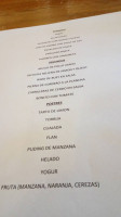 Borda Jatetxea menu