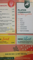 Camelot Jatetxea menu