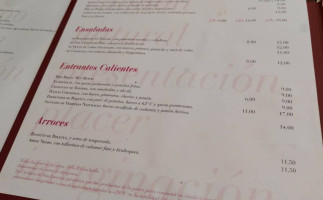 La Cuchara de San Lorenzo menu