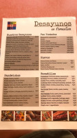 Espardell menu
