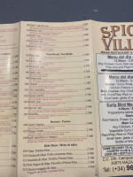 Spice Villa menu