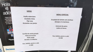 Rancho Arequipa menu