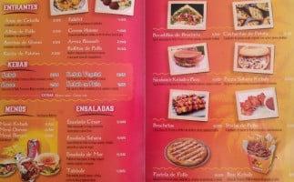 Sahara menu