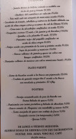 Artape Jatetxea menu