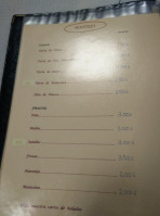 El Chiringuito De Antonio menu
