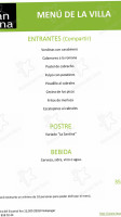 La Santina menu