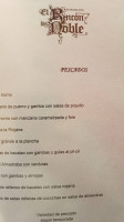 El Rincon Del Noble menu