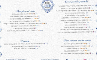 Patio Garbin menu