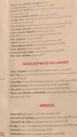 Xinito Oriental Sushi menu