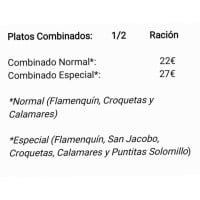 Piscina De Montemayor menu