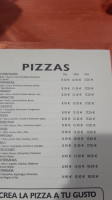 Pizzeria Come Y Calla menu