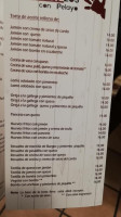 Bar Restaurante El Pelayo menu
