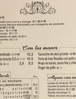 Adelino menu