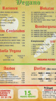 Bizargorri Taberna menu