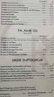 Celler Randa menu