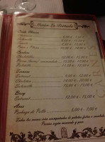 Meson La Portada menu