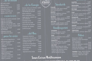 Daneea Moreria menu