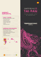 Imperial Tai-pan menu