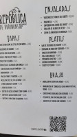 La Republica De Burinons menu