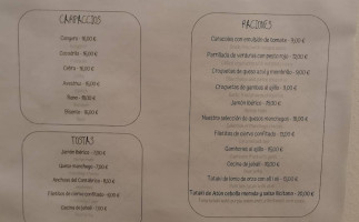 La Ilicitana Arroceria menu