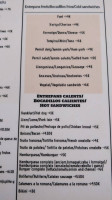 Banys Galvez menu