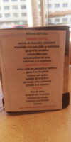 Cafeteria Mercurio menu