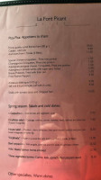 Caffe 1890 La Font Picant menu