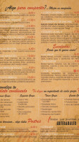 La Milla menu