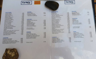 Karmela menu