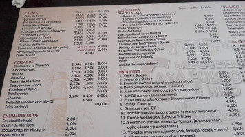 Casa Eulogio menu