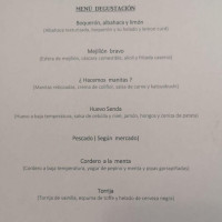 La Senda menu