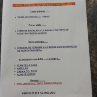 Casa Aurelia En Zamora menu