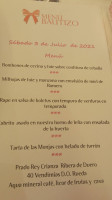 La Parrilla de San Lorenzo menu