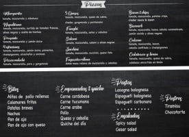 Pizzeria Trastevere menu