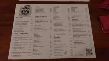 Nueva Ola menu